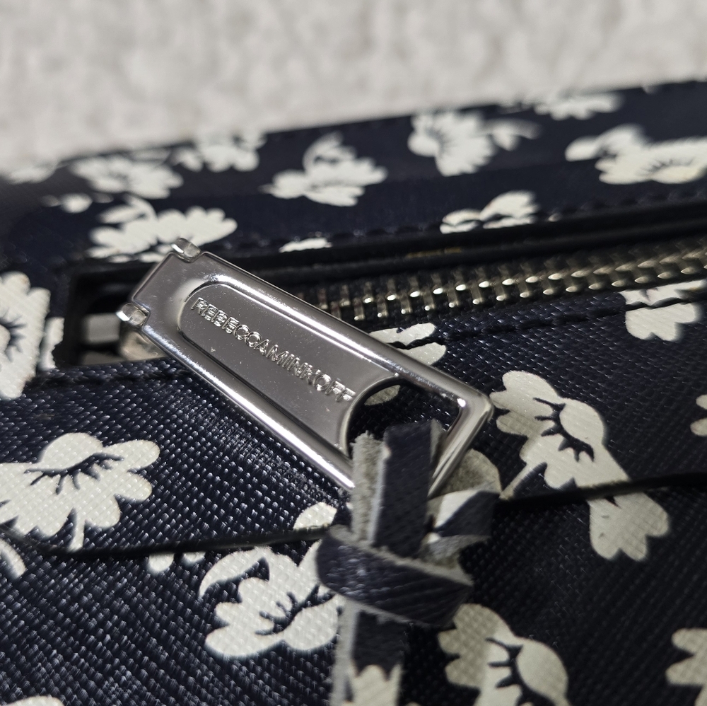 NWOT Rebecca Minkoff Avery Crossbody Bag/Clutch Saffiano Leather Floral Print - Picture 6 of 13
